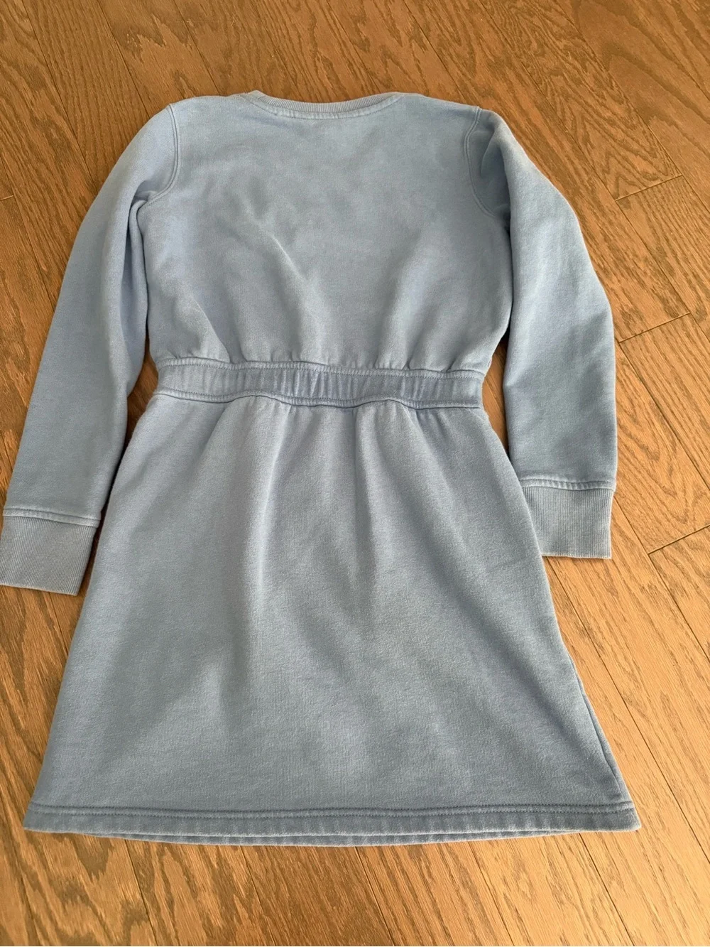 Girls polo Ralph Lauren sweater dress sz large 12-14 blue fleece preppy